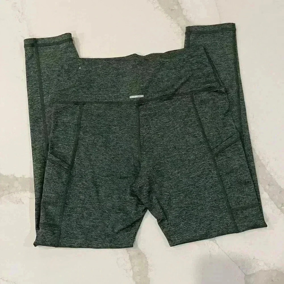 Aerie The Hugger Activewear Leggings High Waisted Pockets Green Women’s Large - Picture 5 of 5